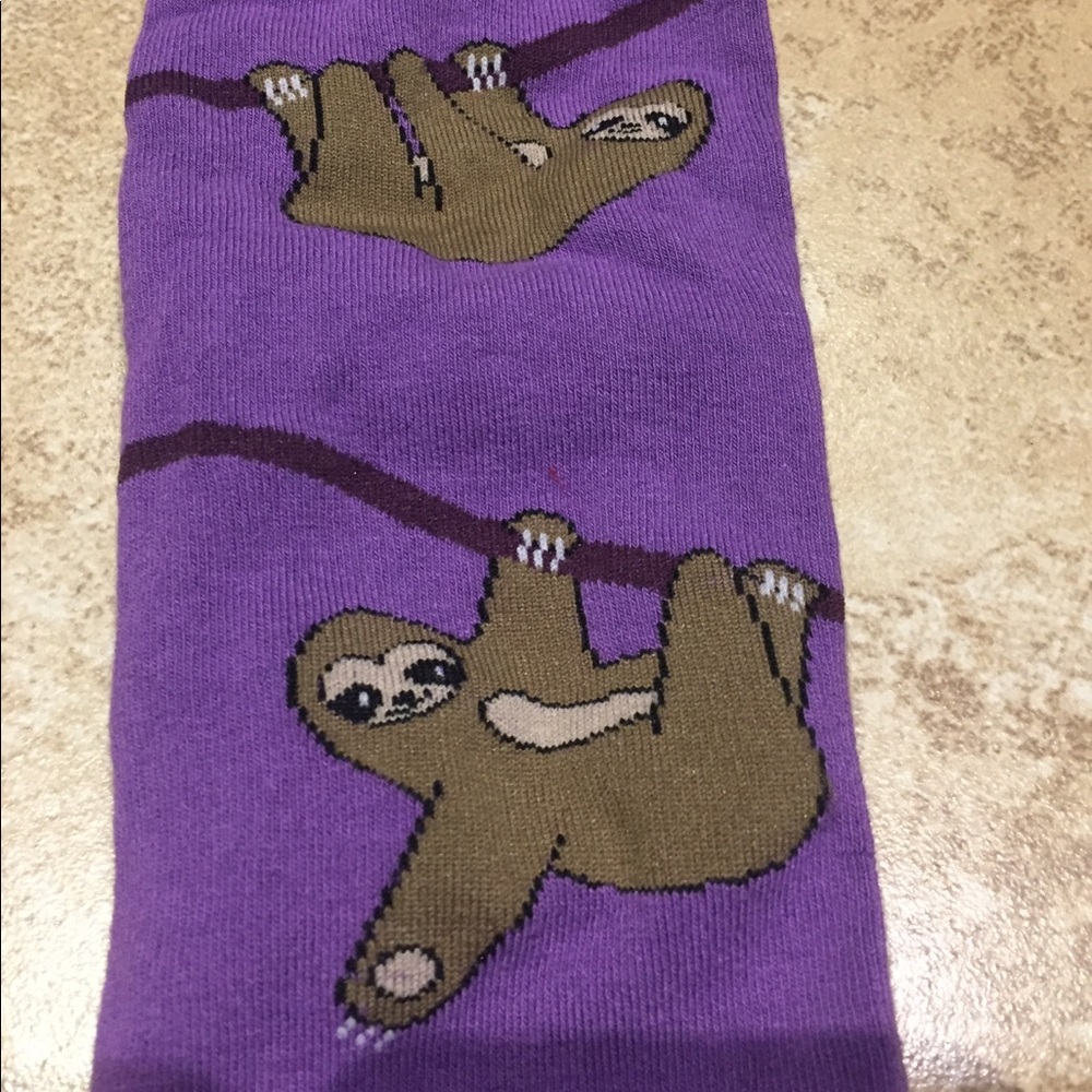 NWOT Sloth socks! Women's knee-high socks